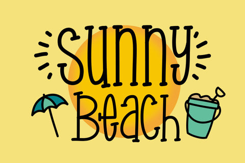 Sunny Beach Font Kitaleigh 