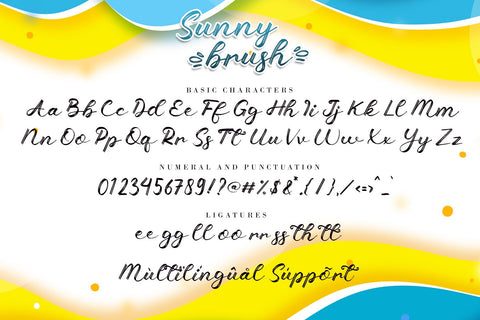 Sunny Brush Font AEN Creative Store 