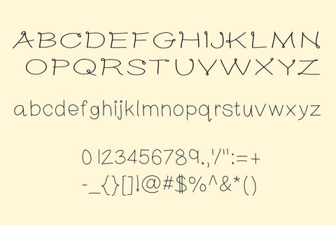 Sunny Bunners - A Hand Lettered Font Font mysvgromance 