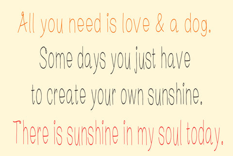 Sunny Bunners - A Hand Lettered Font Font mysvgromance 