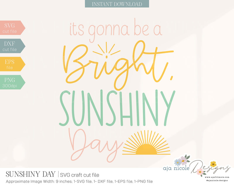 Sunny Day SVG SVG Aja Nicole Designs 