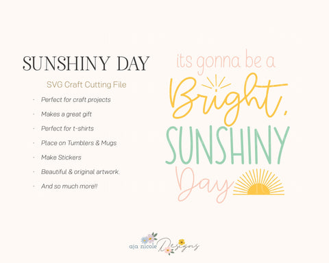 Sunny Day SVG SVG Aja Nicole Designs 