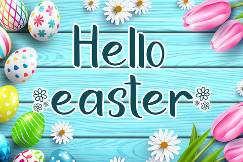 Sunny Easter Font AEN Creative Store 