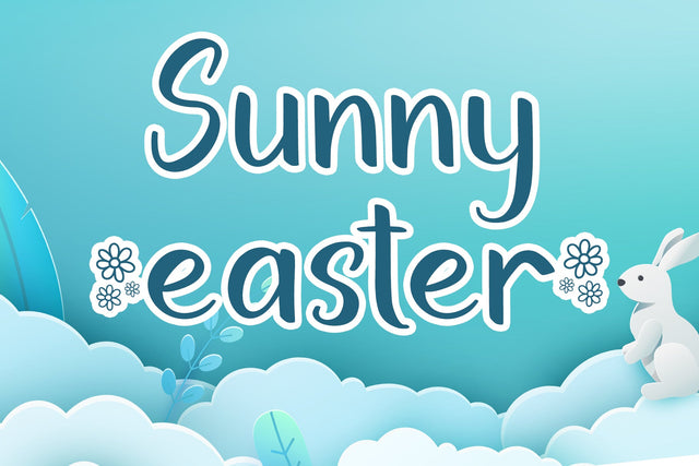 Sunny Easter Font AEN Creative Store 