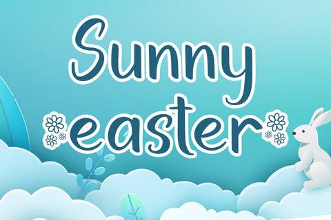 Sunny Easter Font AEN Creative Store 