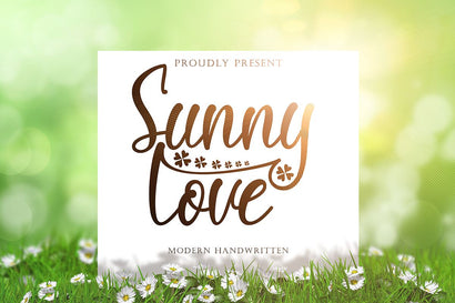 Sunny Love Font Prasetya Letter 
