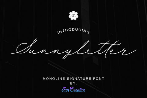 Sunnyletter Font Font Jun Creative 