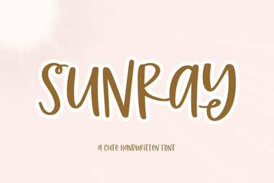 Sunray - Quirky Handwritten Font Font KA Designs 