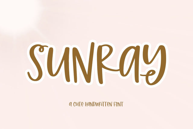 Sunray - Quirky Handwritten Font Font KA Designs 