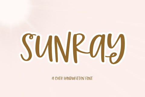 Sunray - Quirky Handwritten Font Font KA Designs 