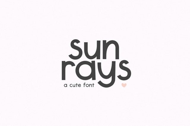 Sunrays - Cute Handwritten Font Font KA Designs 