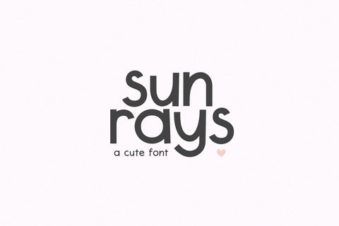 Sunrays - Cute Handwritten Font Font KA Designs 