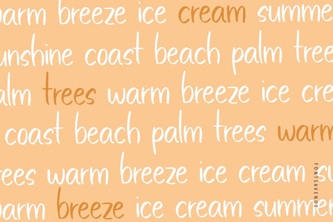 Sunrise | Cute Handwritten Font Font Fonts Avenue 