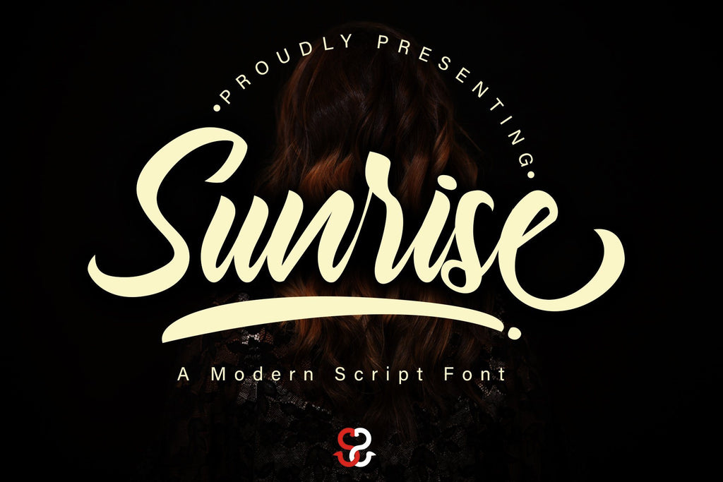 Sunrise Modern Script Font - So Fontsy