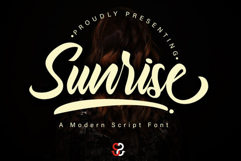 Sunrise Modern Script Font Font Skiiller_Std 