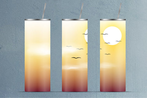 Sunrise Skinny Tumbler Sublimation. Summer Design Sublimation Kseniia designer 