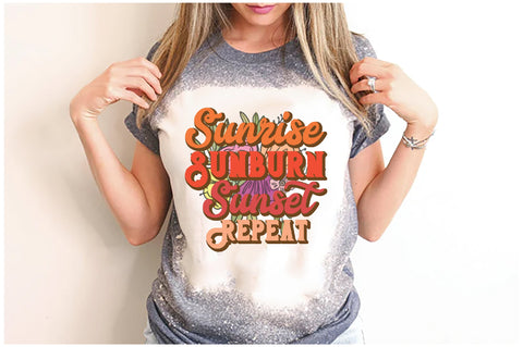 Sunrise Sunburn Sunset Repeat Sublimation Sublimation Jagonath Roy 