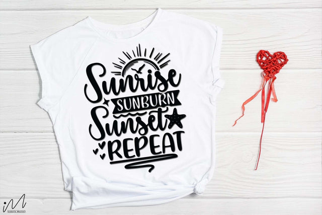 Sunrise Sunburn Sunset Repeat svg, Summer svg, Summer t shirt svg, Vacation Svg, Ocean Svg Svg, Beach Svg, Beach t shirt svg, Summer mug svg, Beach time svg, Summer vibes svg, Hello summer svg, Lake time SVG Isabella Machell 