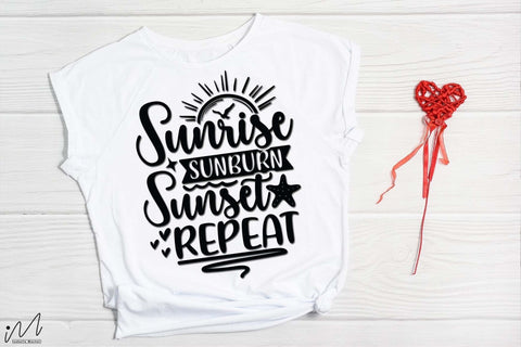 Sunrise Sunburn Sunset Repeat svg, Summer svg, Summer t shirt svg, Vacation Svg, Ocean Svg Svg, Beach Svg, Beach t shirt svg, Summer mug svg, Beach time svg, Summer vibes svg, Hello summer svg, Lake time SVG Isabella Machell 