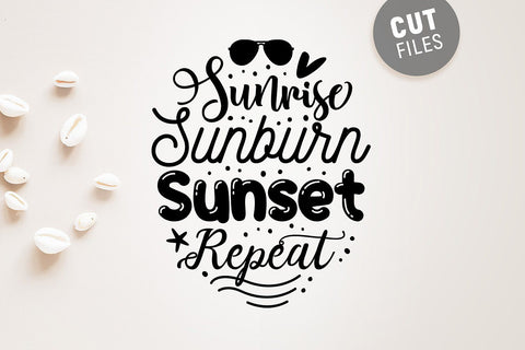 Sunrise Sunburn Sunset Repeat SVG SVG VectorSVGdesign 