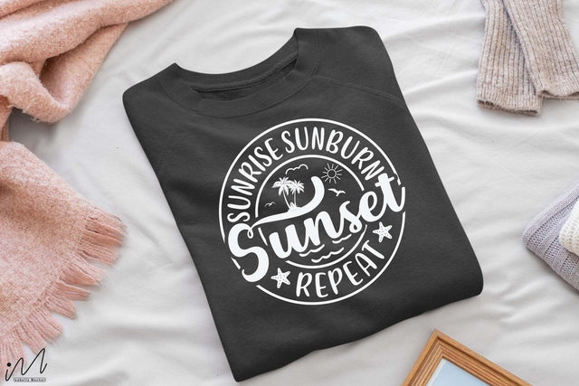 Sunrise Sunburn Sunset Repeat svg3, Summer svg, Summer t shirt svg, Vacation Svg, Ocean Svg Svg, Beach Svg, Beach t shirt svg, Summer mug svg, Beach time svg, Summer vibes svg, Hello summer svg, Lake time SVG Isabella Machell 