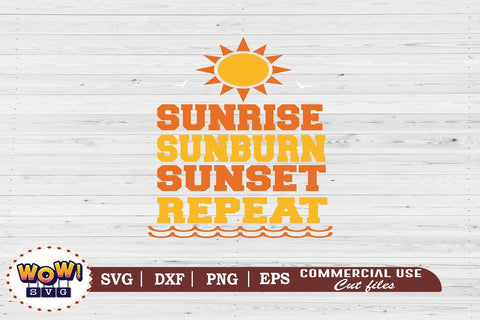 Sunrise sunburn svg, Summer svg, Beach svg, Png, Dxf SVG Wowsvgstudio 