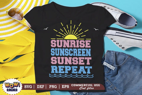 Sunrise sunscreen svg, Summer svg, Beach svg, Png, Dxf SVG Wowsvgstudio 