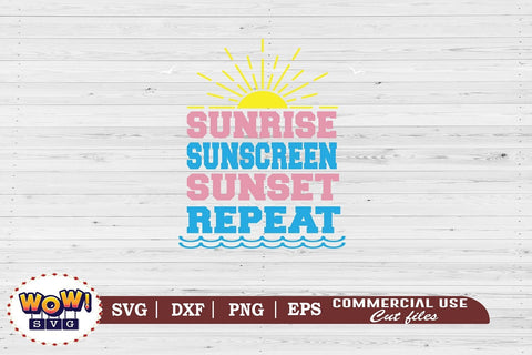 Sunrise sunscreen svg, Summer svg, Beach svg, Png, Dxf SVG Wowsvgstudio 