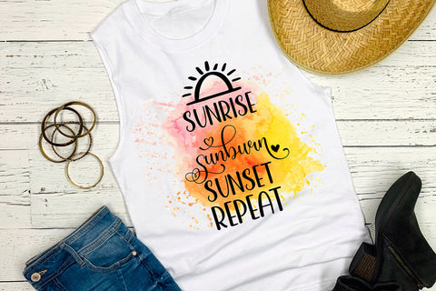 Sunrise Sunset Sunburn Repeat Sublimation Sublimation Happy Printables Club 