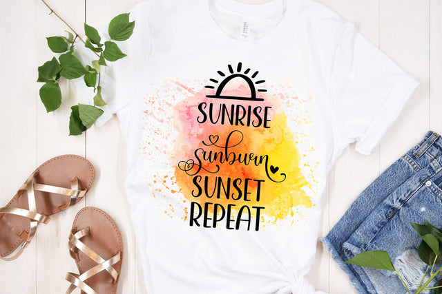 Sunrise Sunset Sunburn Repeat Sublimation Sublimation Happy Printables Club 