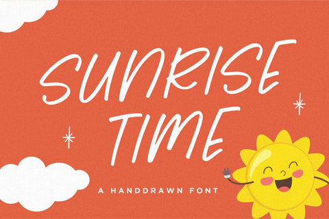 Sunrise Time Font Font Balpirick 
