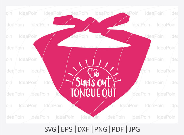 Sun's out tongue out svg, Dogs SVG, Dog Bandana SVG, Dog Life svg, Dog Bandana Designs, Dog Mom, Dog png, Dog jpg, Dog dxf SVG Dinvect 