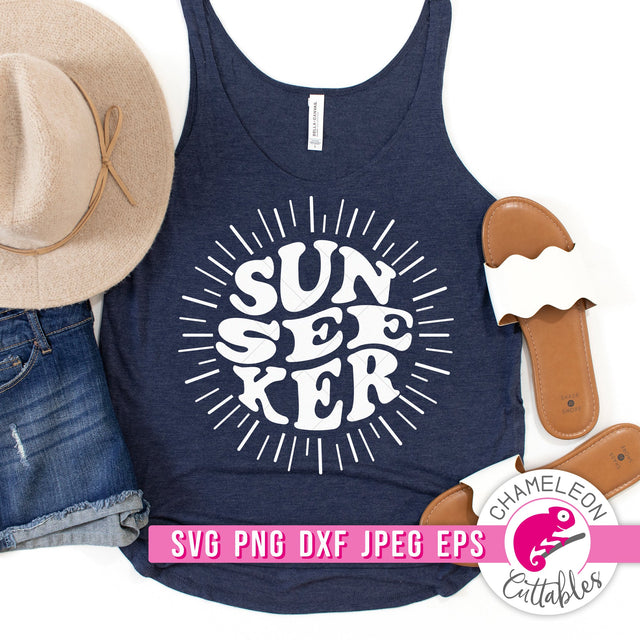 Sunseeker Retro svg png dxf eps jpeg SVG Chameleon Cuttables 