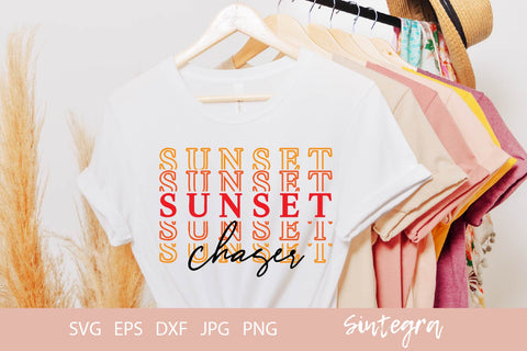 Sunset Chaser Cut File SVG Free For Commercial Use SVG Sintegra 