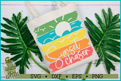 Sunset Chaser Distressed Strips SVG File SVG Crunchy Pickle 