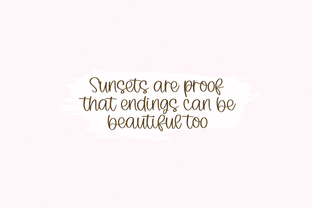 Sunset Chaser - Handwritten Script Font - So Fontsy