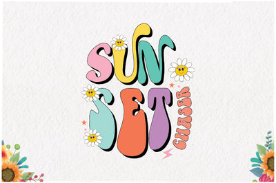 Sunset Chaser Retro Summer Sublimation Sublimation Jagonath Roy 