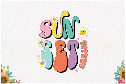 Sunset Chaser Retro Summer Sublimation Sublimation Jagonath Roy 