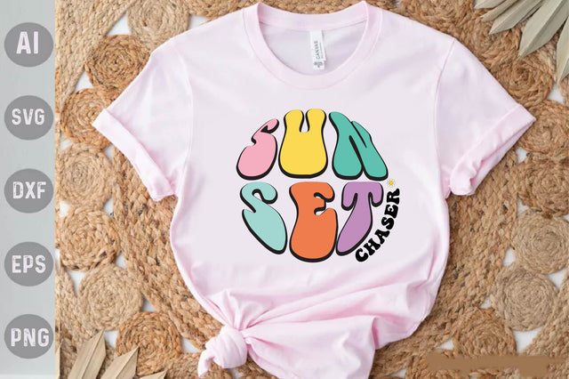 Sunset Chaser Retro Summer Sublimation SVG designartist 