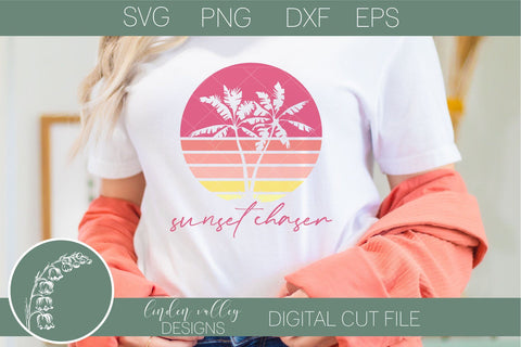 Sunset Chaser Svg-Summer Svg-Beach Svg SVG Linden Valley Designs 