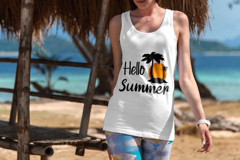 Sunset In Island Hello Summer SVG Sublimatiz Designs 