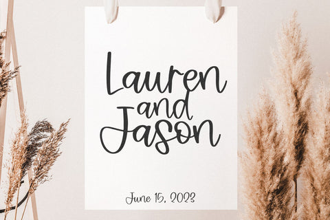 Sunset Land - Handwritten Script Font Font KA Designs 