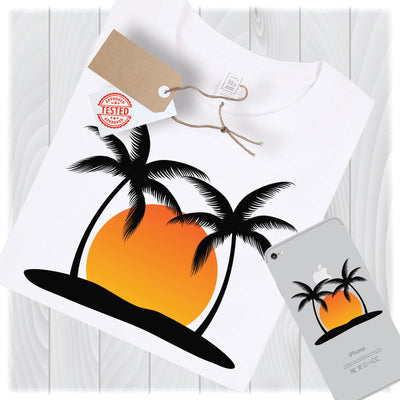 Sunset Svg Files For Cricut Designs, Holiday Svg, Summer Svg, Summer Vacation Svg, Island Svg, Summer Fun Svg Files for Silhouette SVG My Sew Cute Boutique 