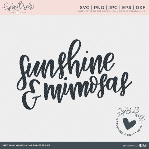 Sunshine and Mimosas | Mimosas SVG | Alcohol SVG So Fontsy Design Shop 