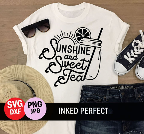 Sunshine And Sweet Tea SVG Inked Perfect 