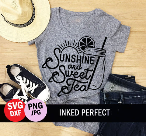 Sunshine And Sweet Tea SVG Inked Perfect 