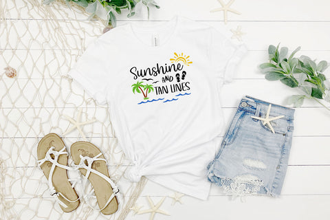 Sunshine and Tan Lines Beach SVG SVG Hippo Creations 
