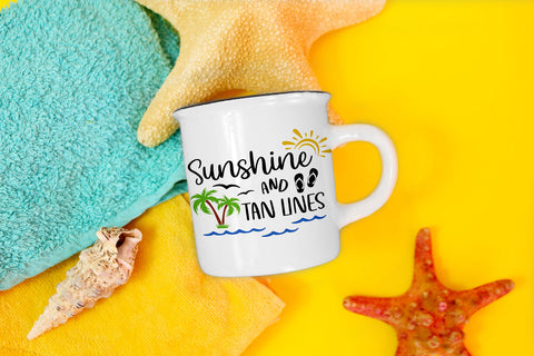 Sunshine and Tan Lines Beach SVG SVG Hippo Creations 