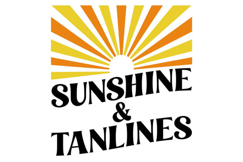 Sunshine and Tan Lines SVG | Summer Cut File SVG B Renee Design 