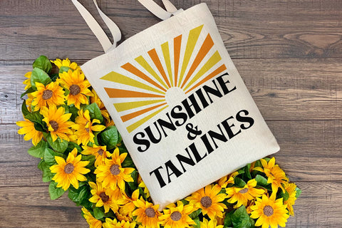 Sunshine and Tan Lines SVG | Summer Cut File SVG B Renee Design 